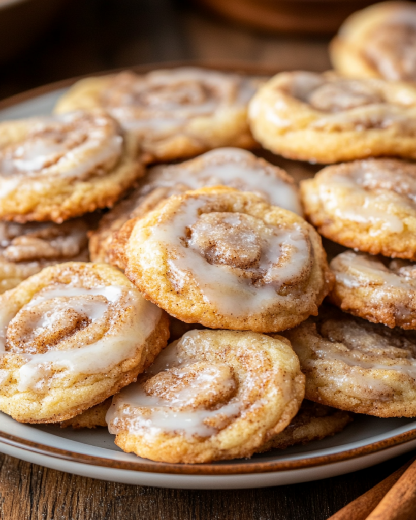 Festive platter of cinnamon cookies with spices