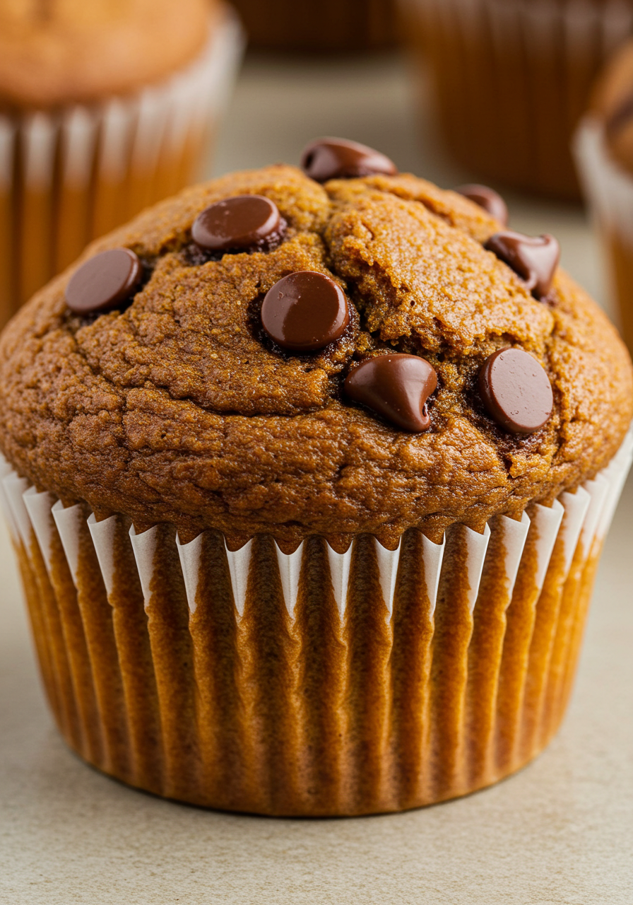 Pumpkin Chocolate Chip Muffins