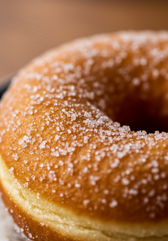 Close-up of homemade donuts cooling on a wire rack after frying.