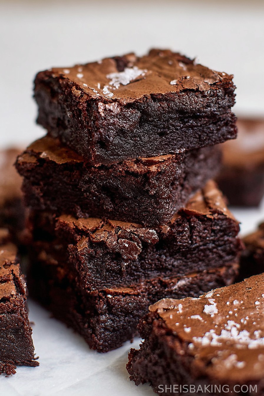 Easy Crinkle Top Brownies