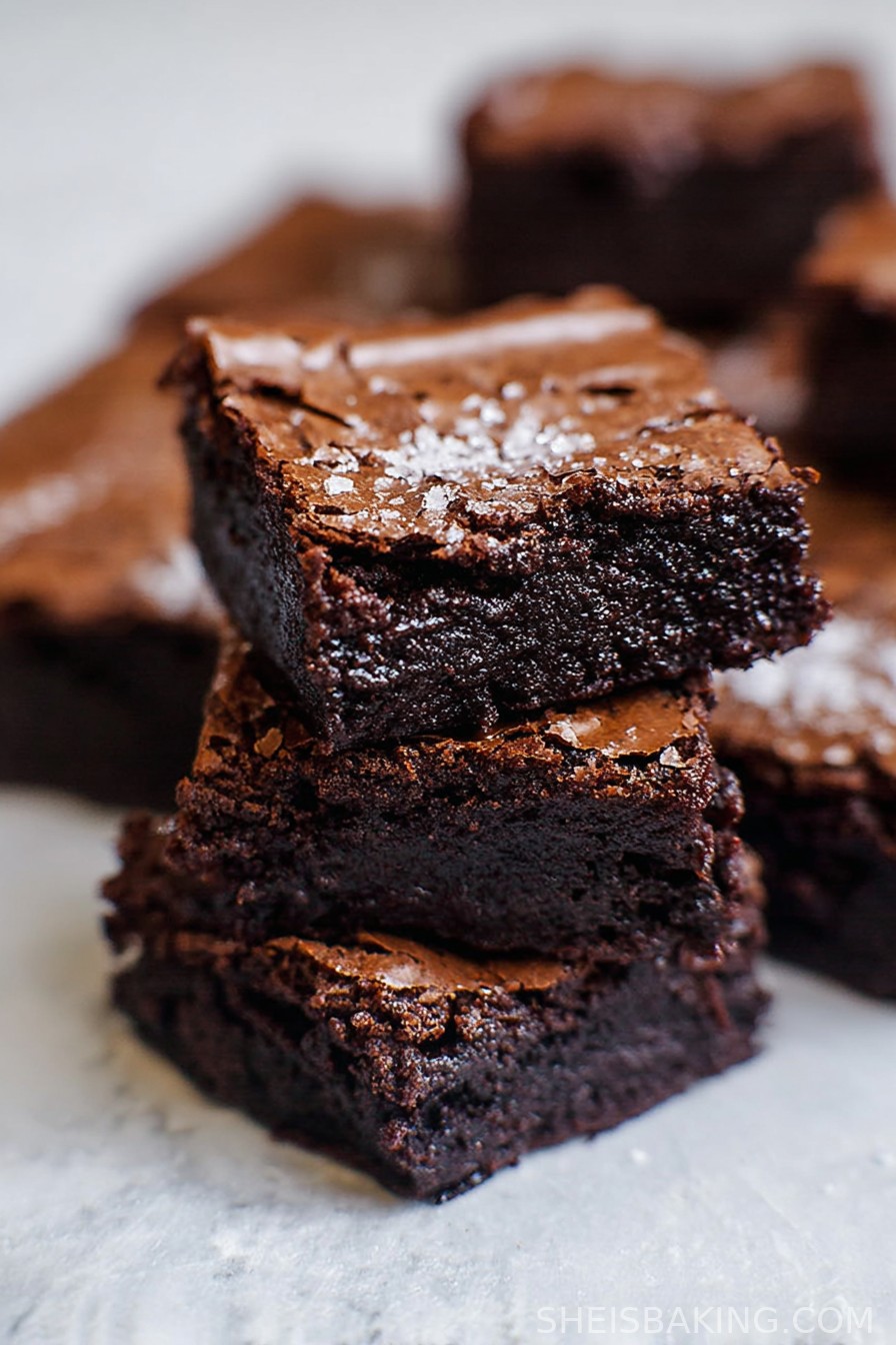Easy Crinkle Top Brownies
