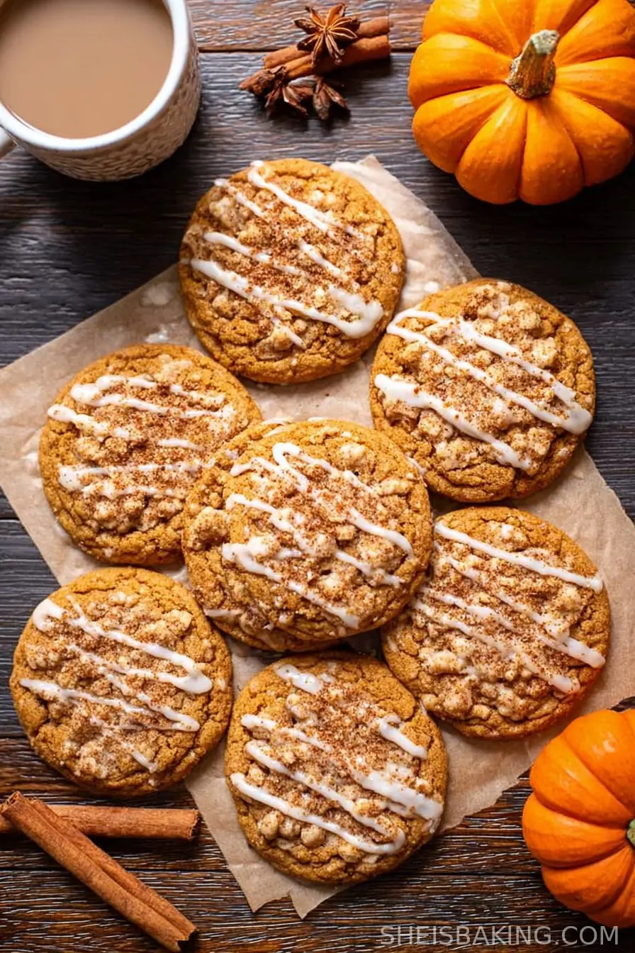 Pumpkin Coffee Cake Cookies