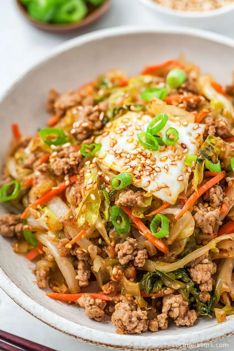 Chicken Egg Roll Bowls