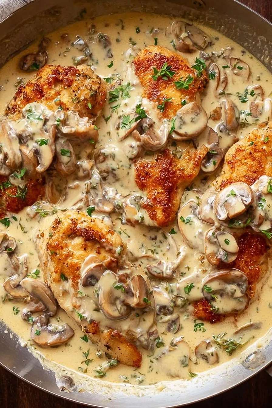 Creamy Mushroom Chicken Recipe