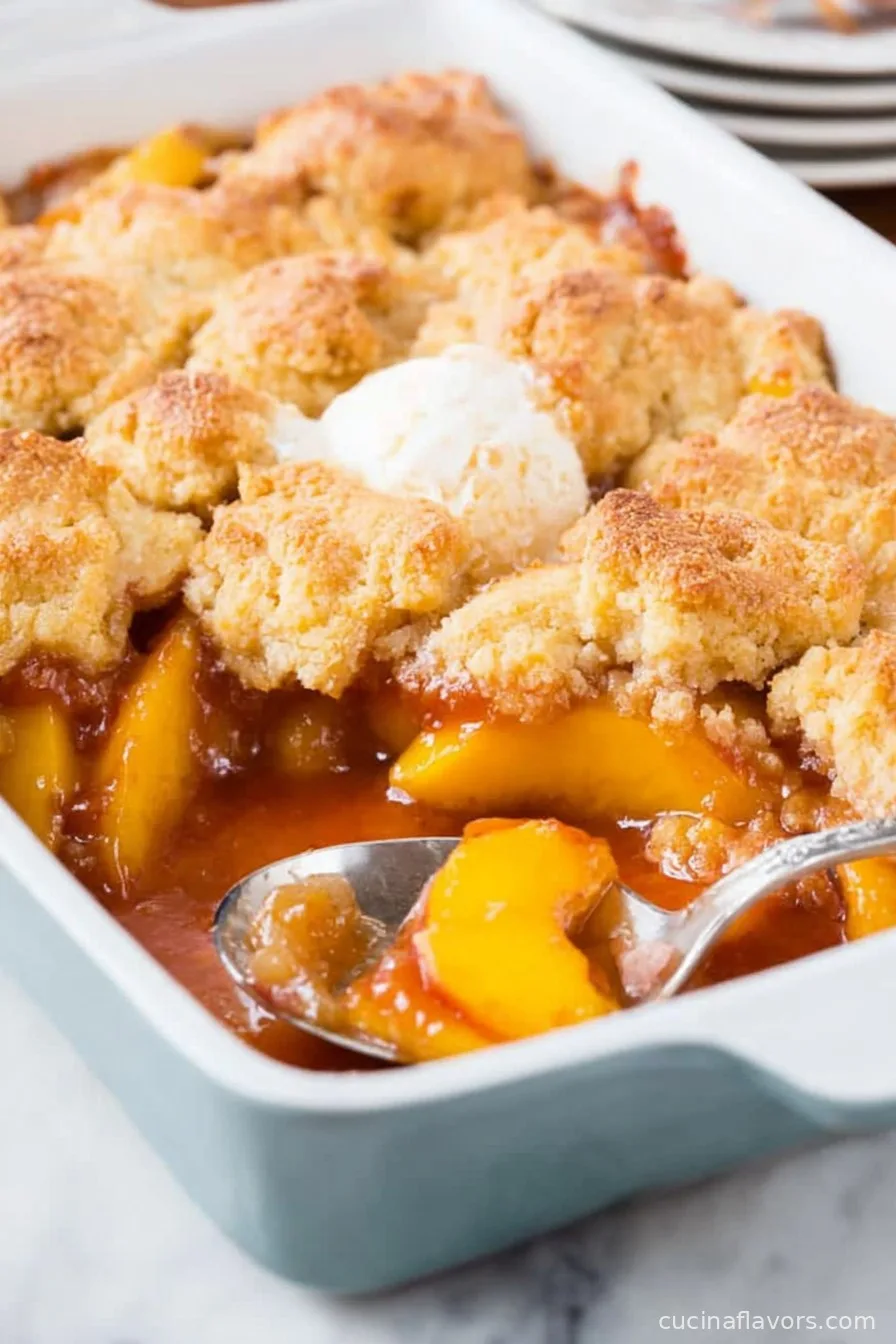 Easy Peach Cobbler Recipe