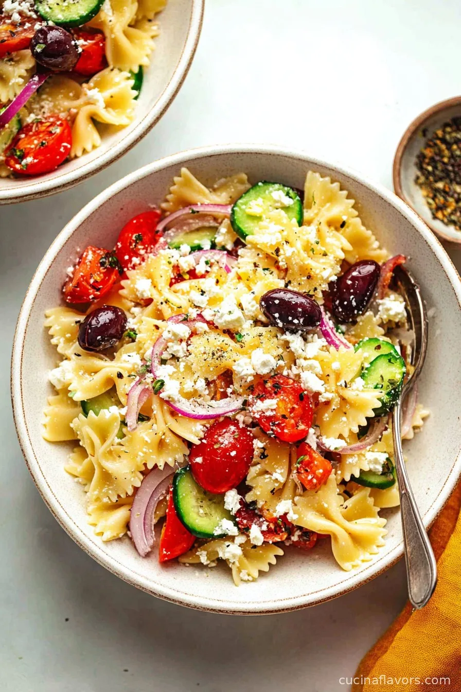Greek Pasta Salad With Feta