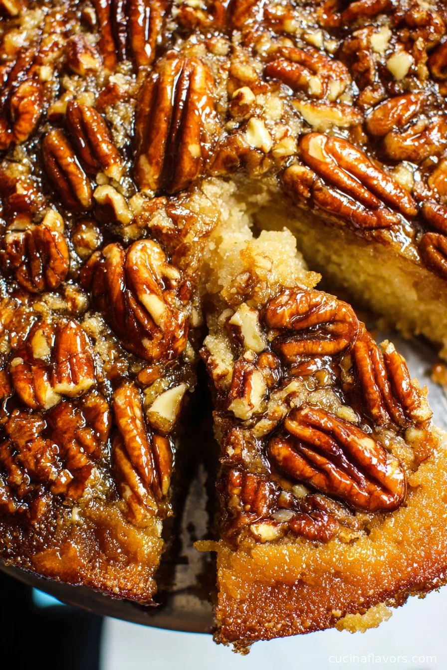 Pecan Upside Down Cake Recipe