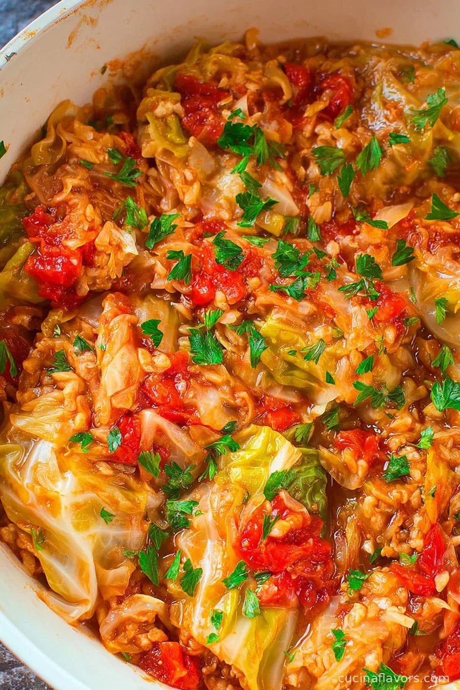 30-Minute One-Pot Cabbage Rolls