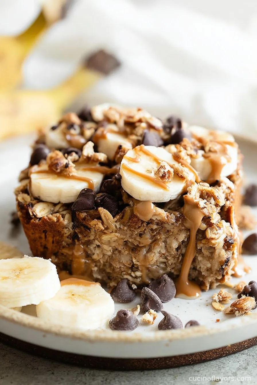 Banana Chocolate Chip Baked Oatmeal