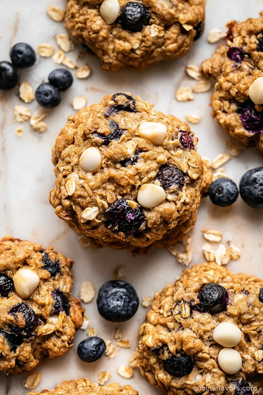 Blueberry Oatmeal Breakfast Cookies