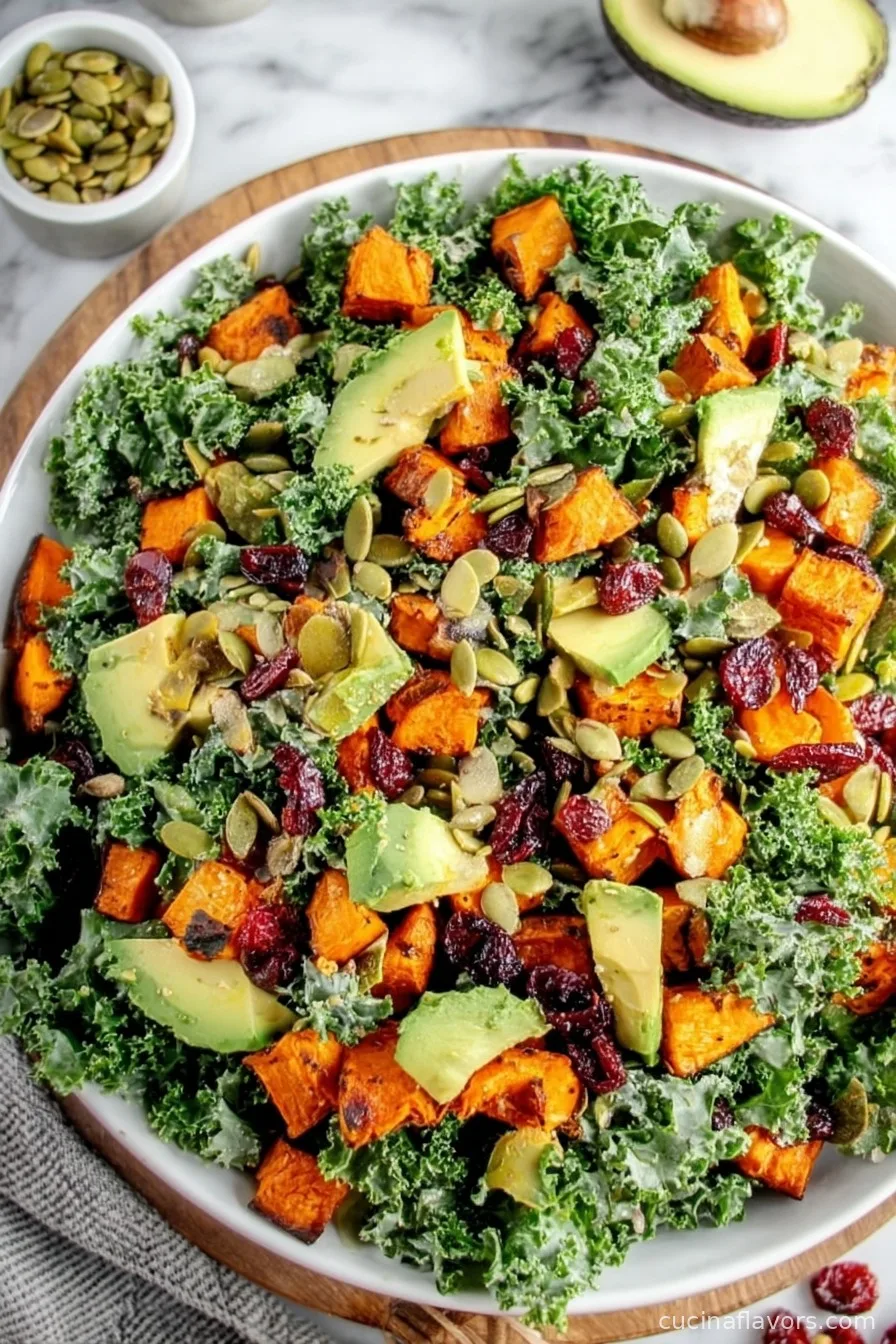 California Roasted Sweet Potato Kale Salad