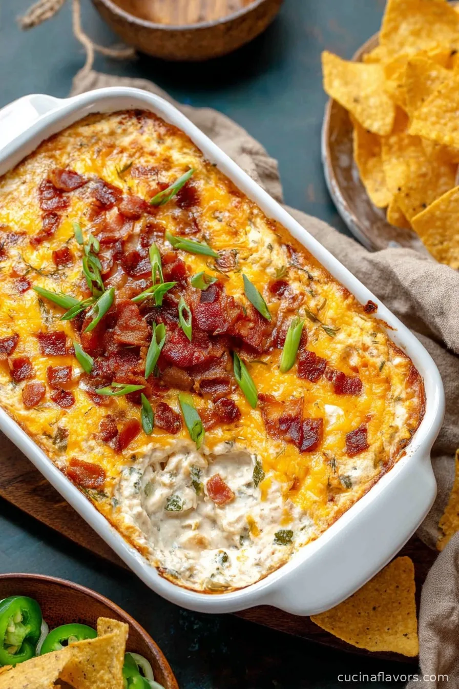 Cheesy Chicken Bacon Ranch Dip