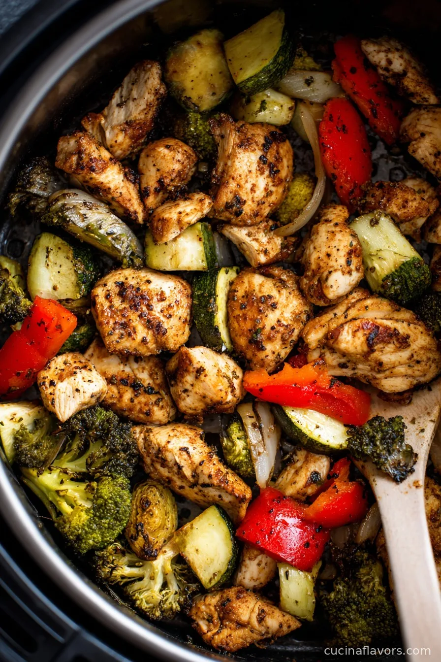 Healthy Air Fryer Chicken and Veggies