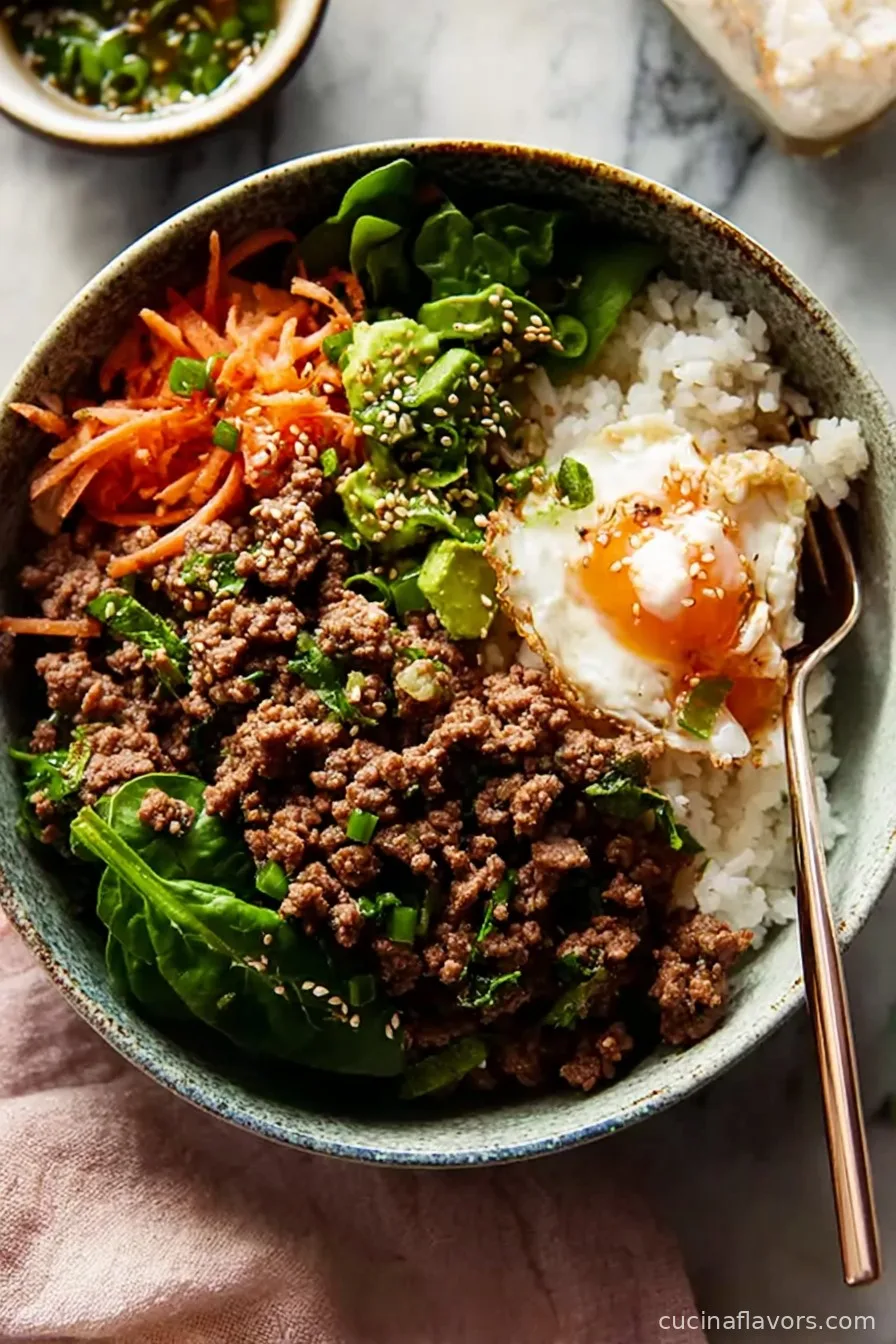 Korean Ground Beef Bowl