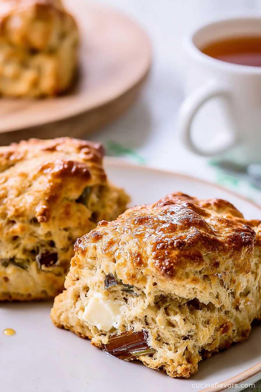 Shallot, Jalapeño, Goat Cheese & Honey Scones