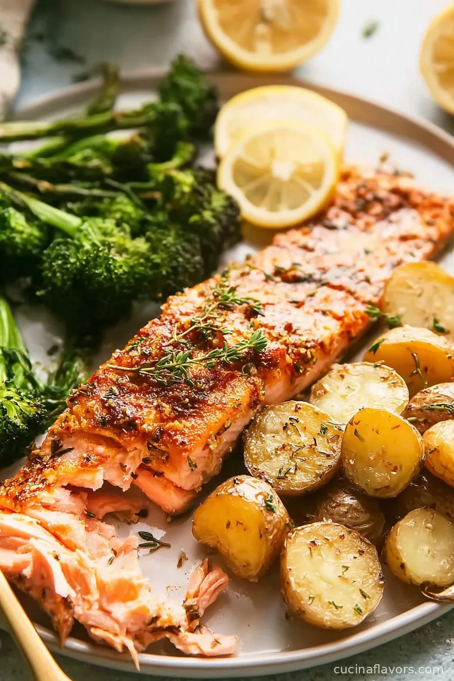 Sheet Pan Honey Mustard Salmon