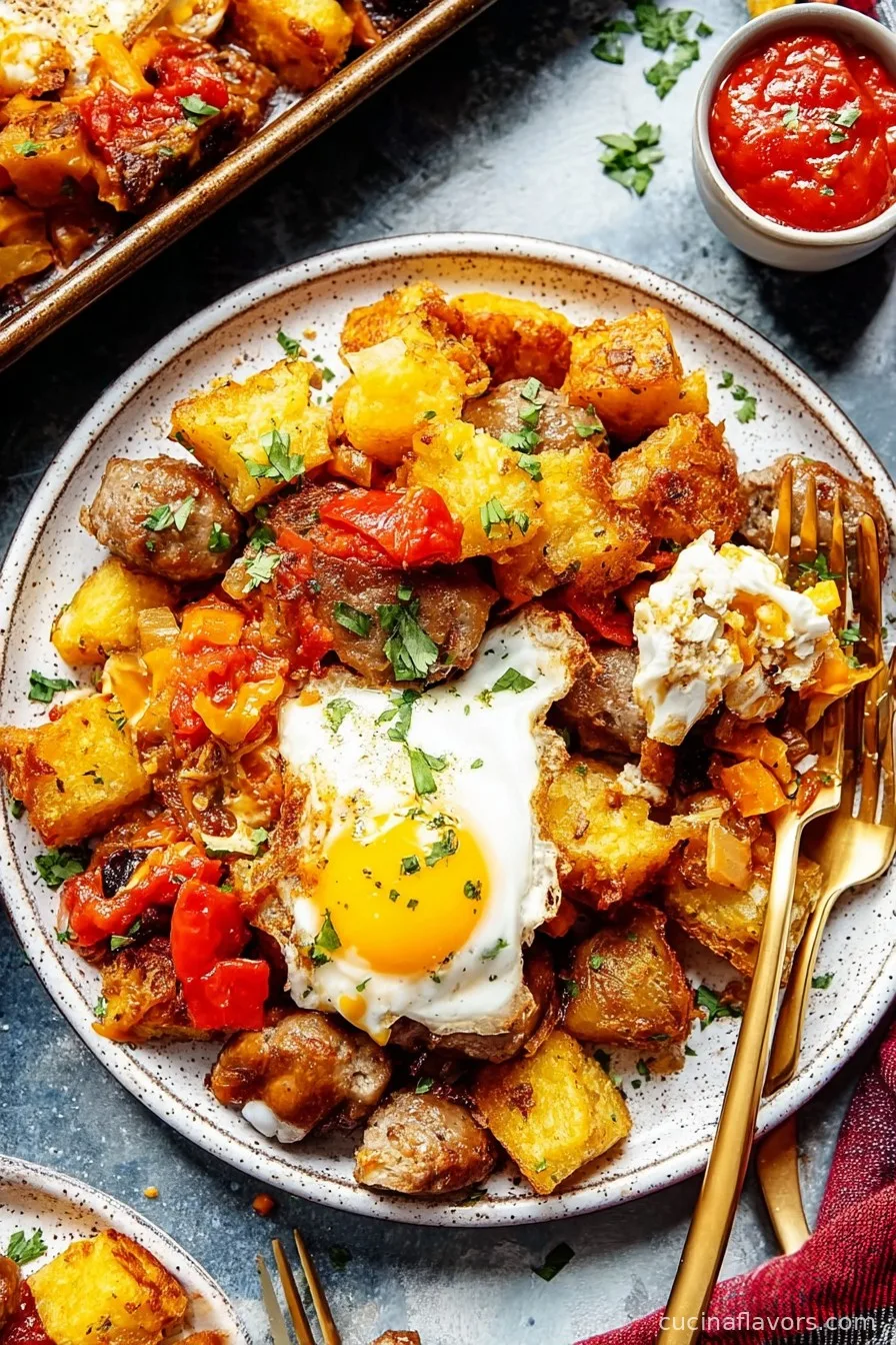 Sheet Pan Sausage Breakfast Hash