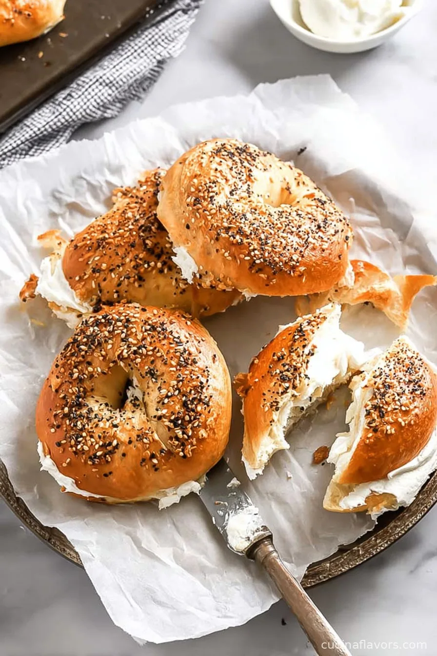 Simple 3 Ingredient Protein Bagels