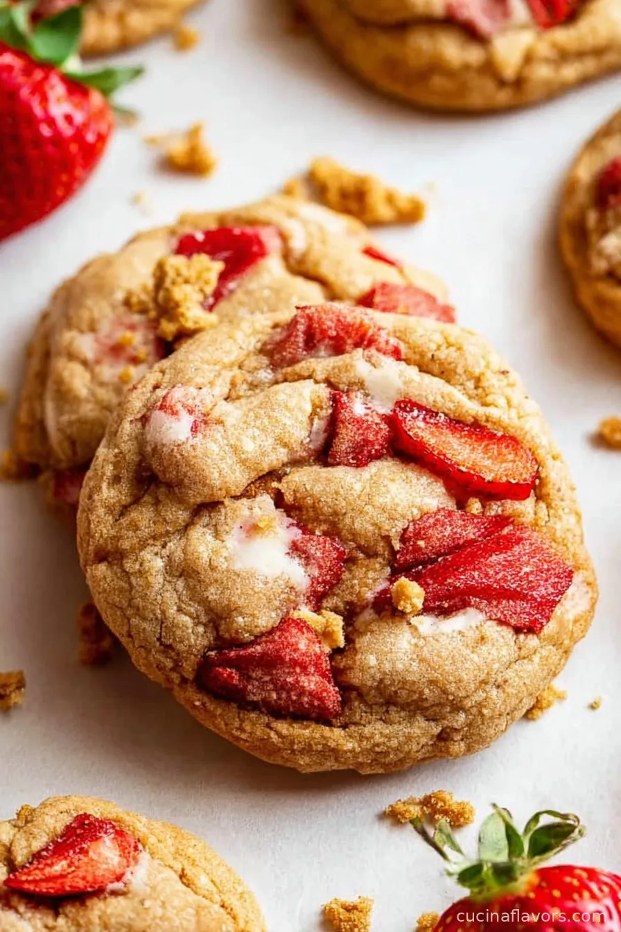 Strawberry Cheesecake Cookies