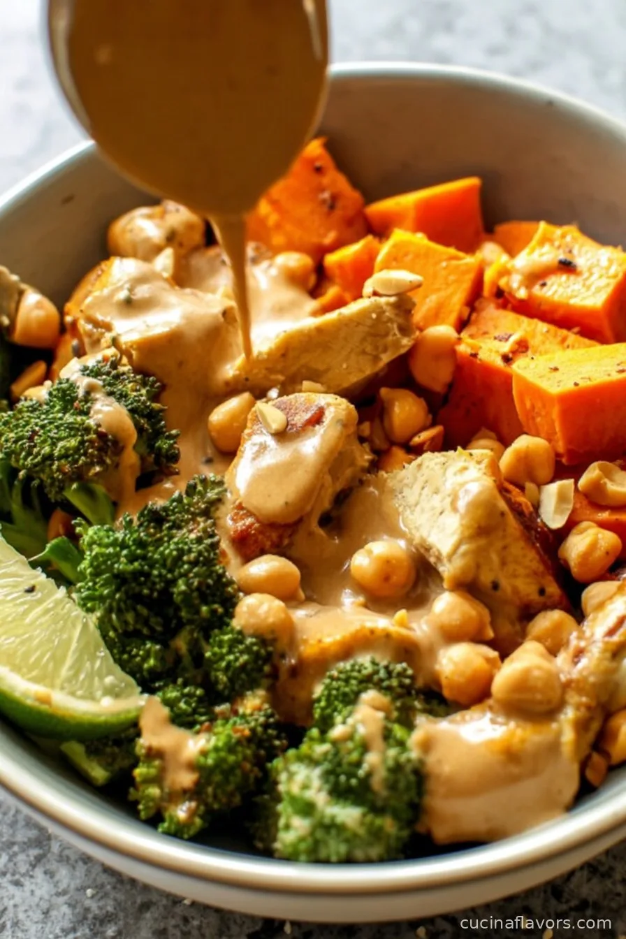 Thai-Inspired Sweet Potato Peanut Bowl With Chicken