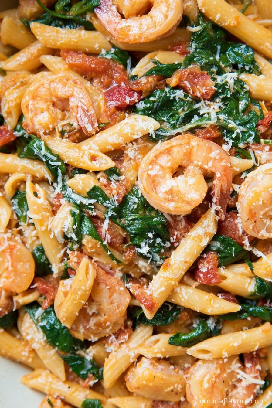 tomato spinach shrimp pasta recipe