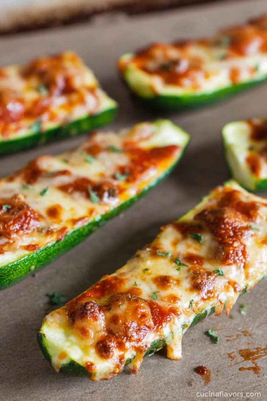 Air Fryer Zucchini Pizza Boats (Ninja Foodi)