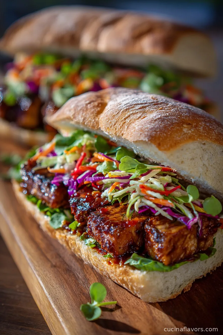 BBQ Tempeh Sandwiches