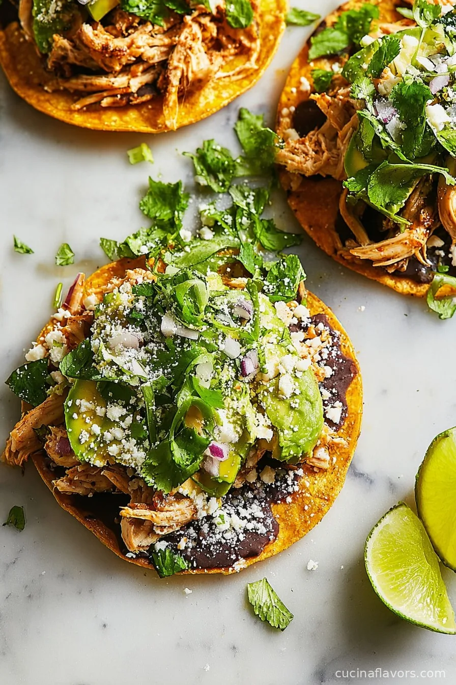 Chicken Tostadas