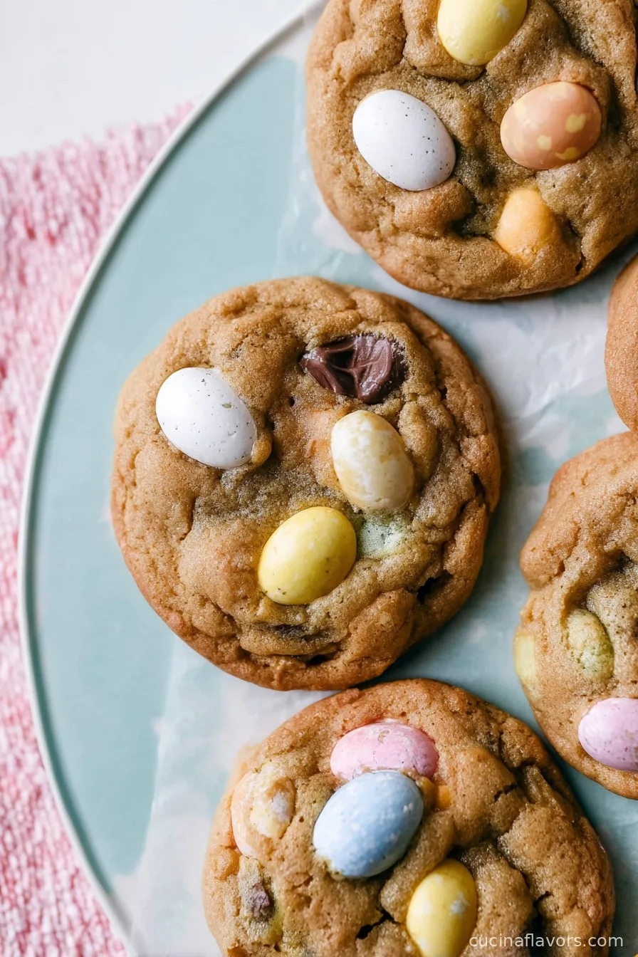 Chocolate Cadbury Egg Cookies