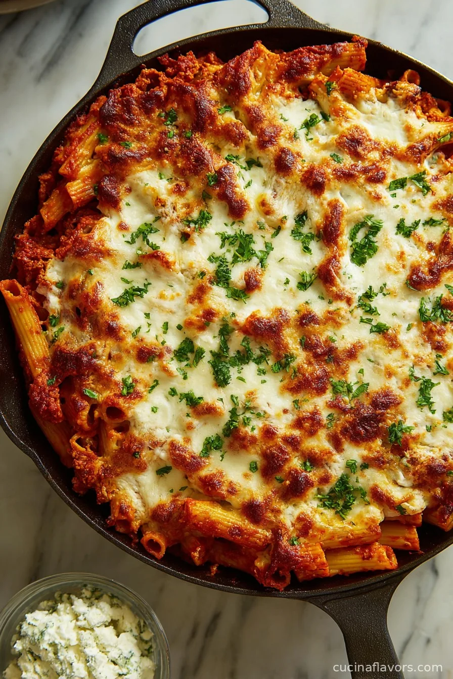 Cottage Cheese Baked Ziti