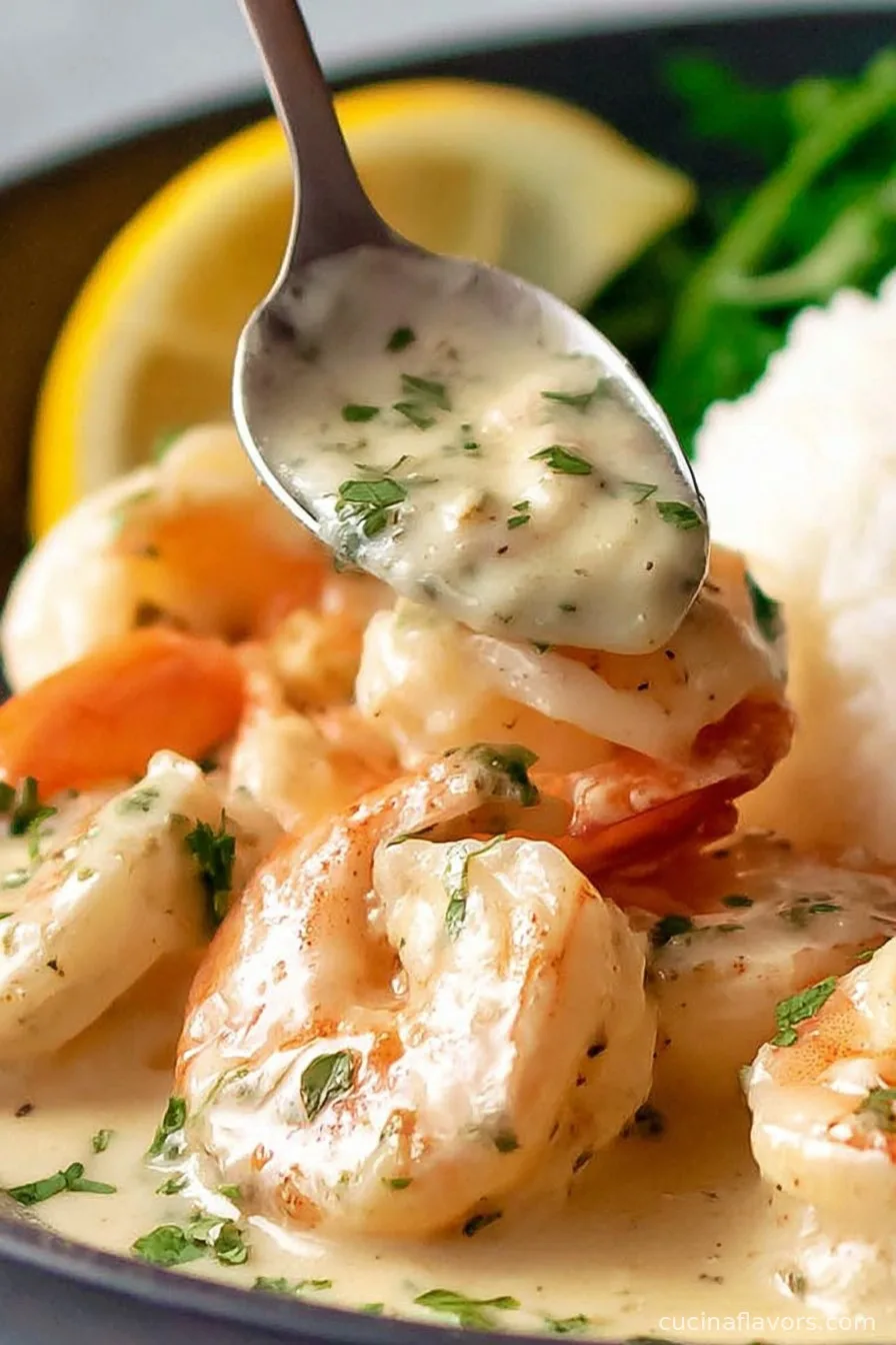 Creamy Garlic Shrimp (15 mins)