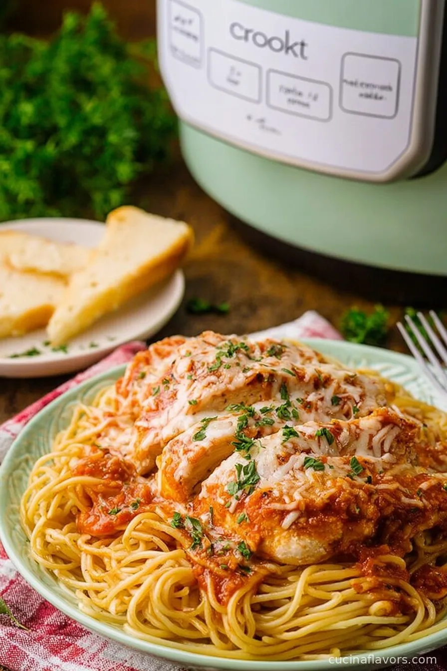 Crock Pot Chicken Parmesan