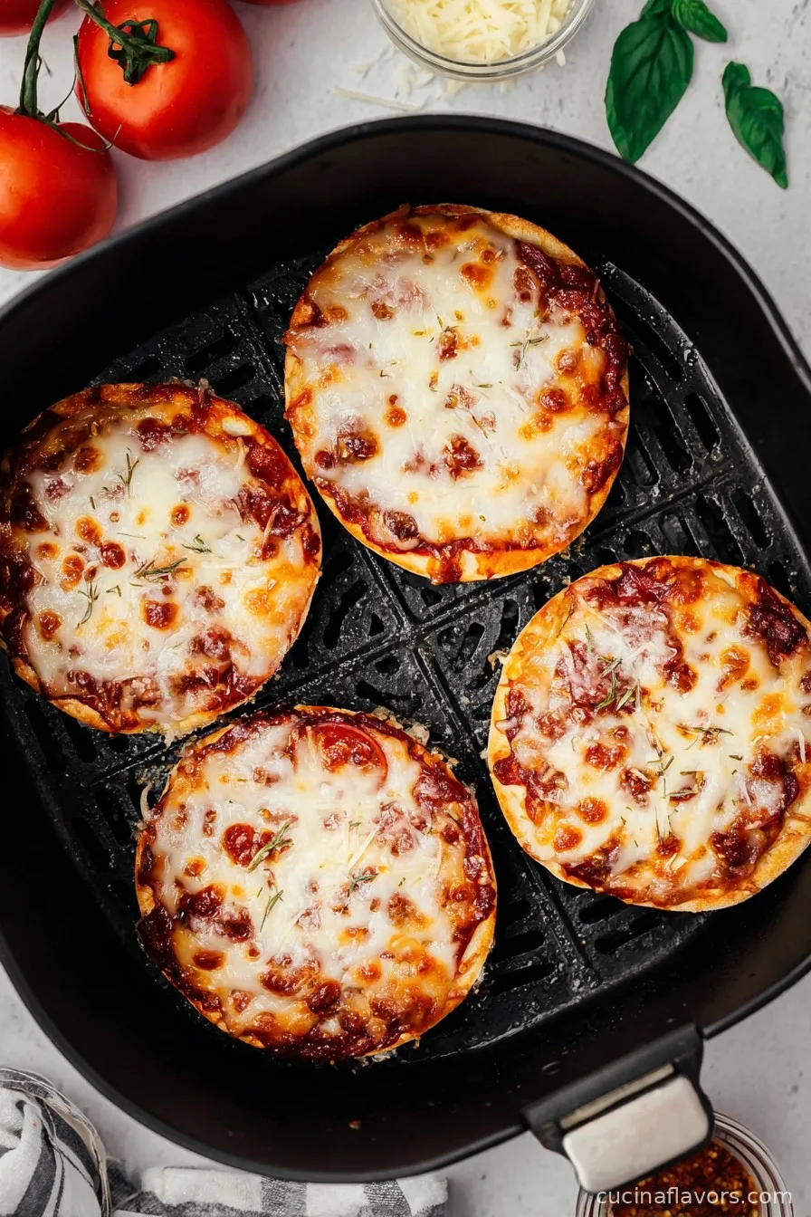 Easy Air Fryer Pizza Bagels