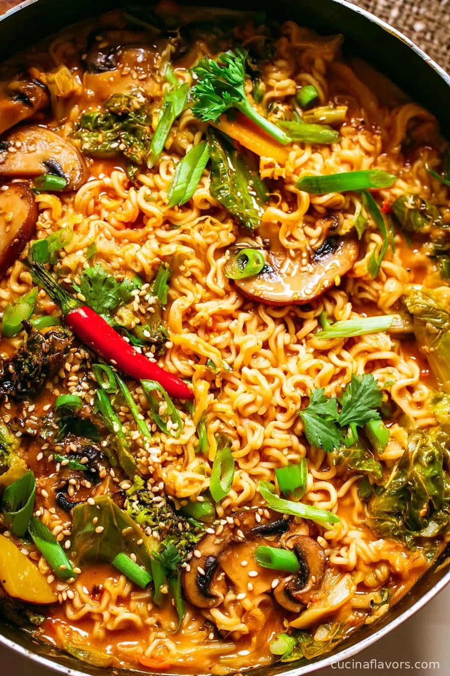 Easy Creamy One-Pot Vegan Ramen Noodles Recipe