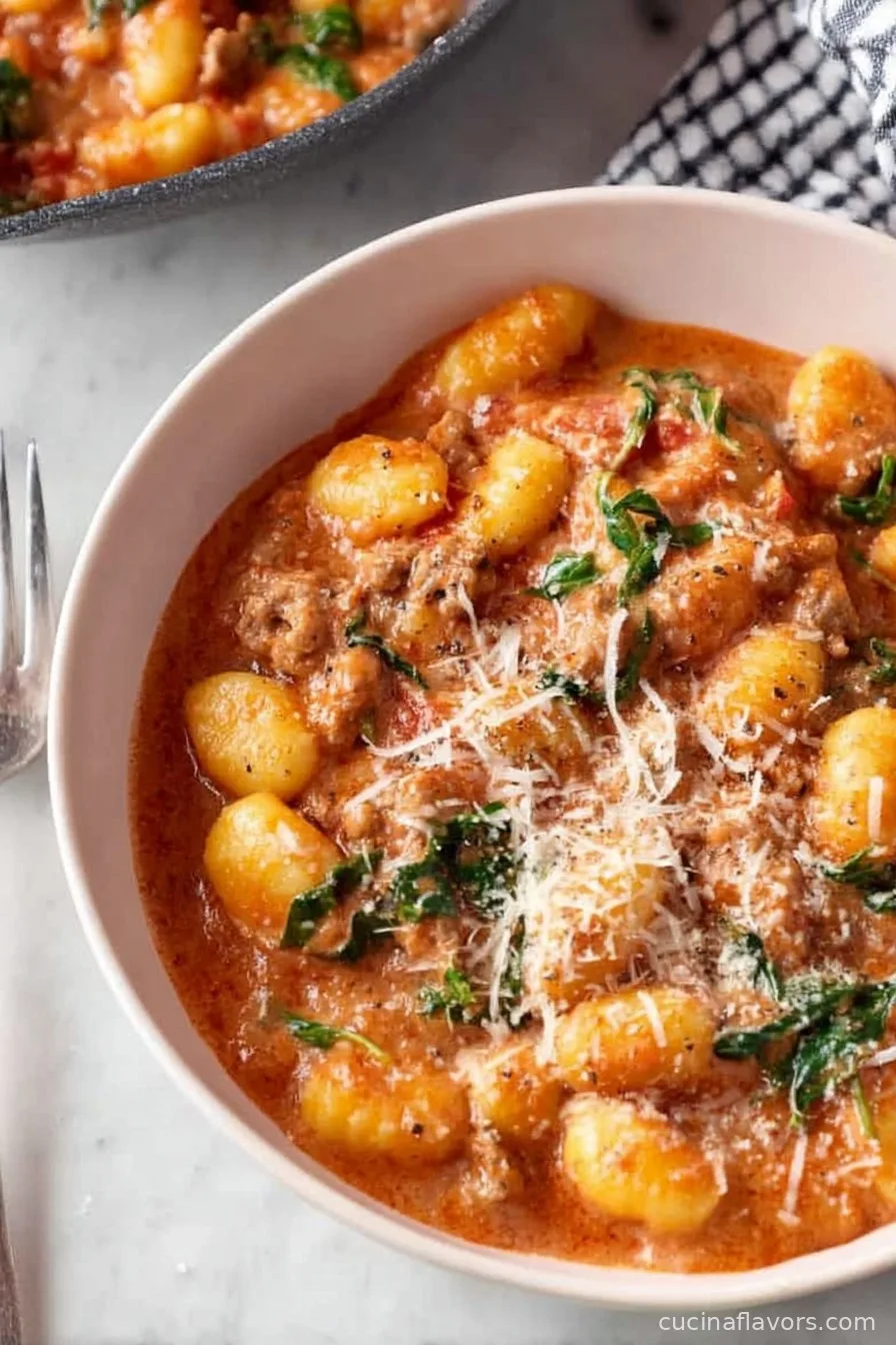 Easy Creamy Sausage Gnocchi Recipe