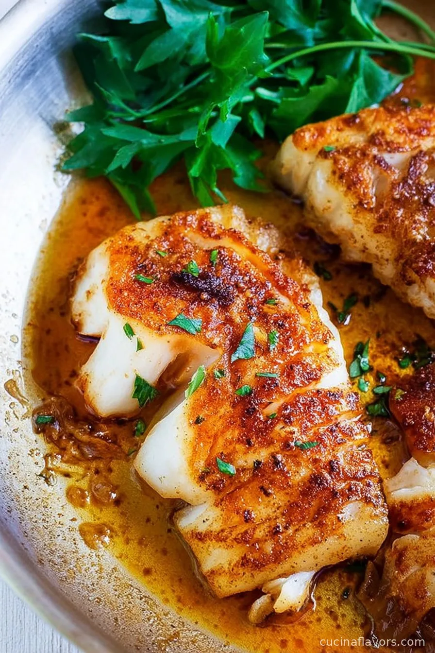 Sharpisha Cod Easy Pan Fried Cod - Cucina Flavors