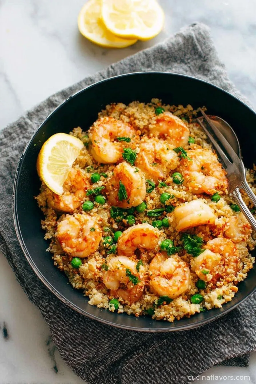 Easy Sheet Pan Shrimp and Cauli Rice