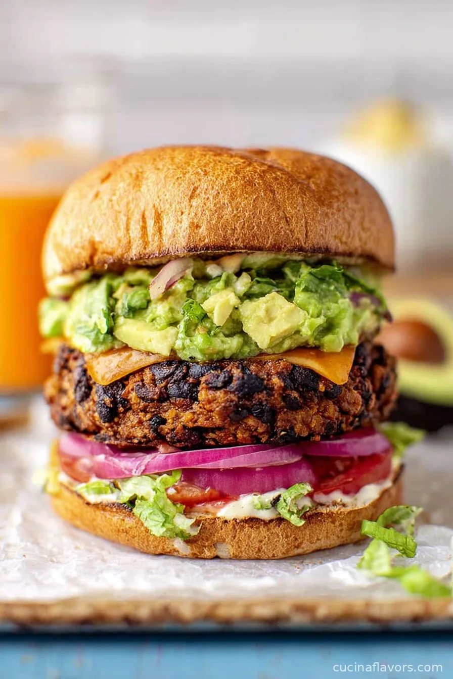 High Protein Black Bean Burger