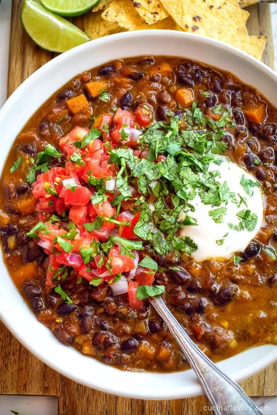High Protein Black Bean Soup