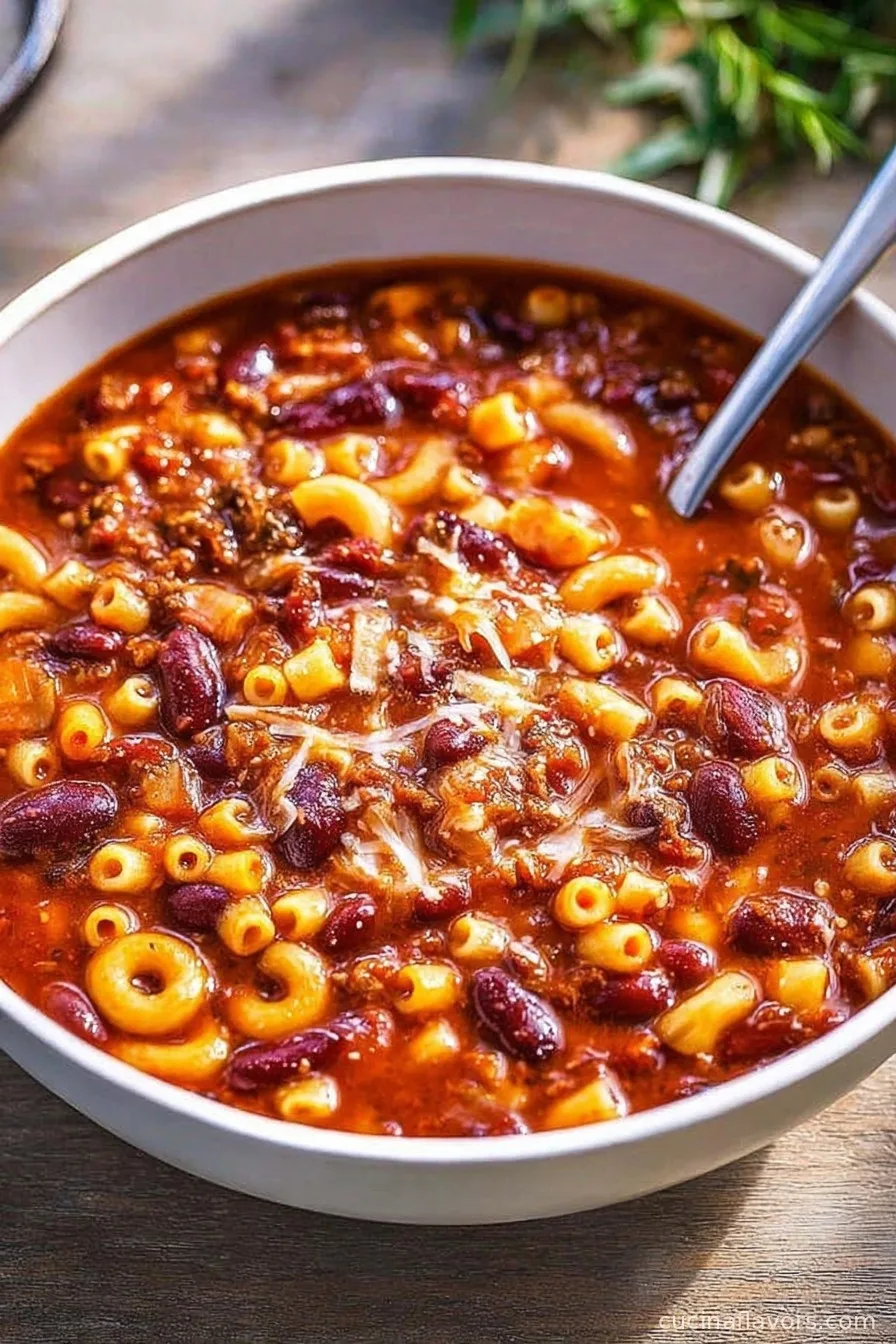 High Protein Easy Pasta e Fagioli Recipe (Healthy Italian Bean Soup)