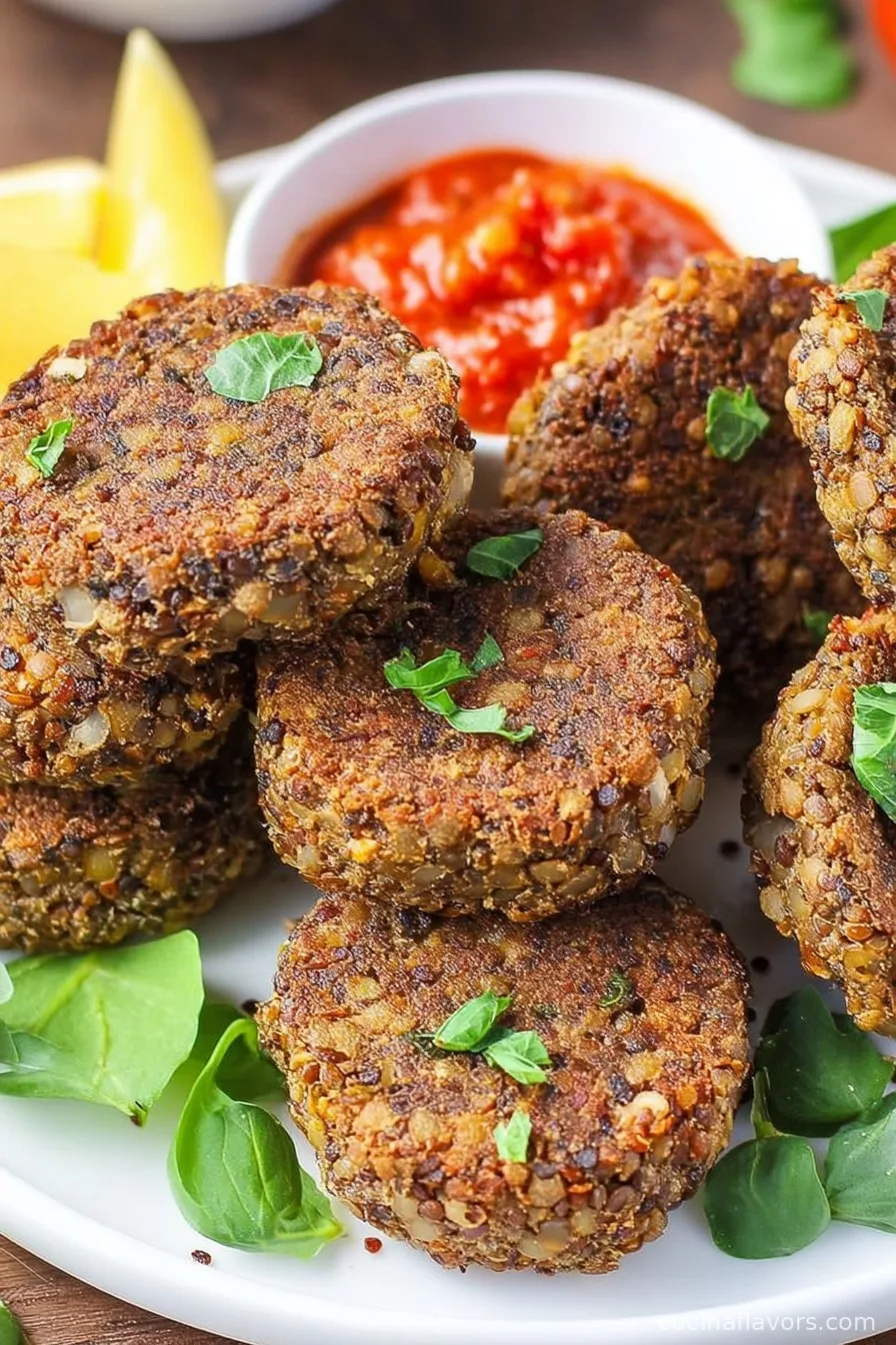 High Protein Lentil Patties