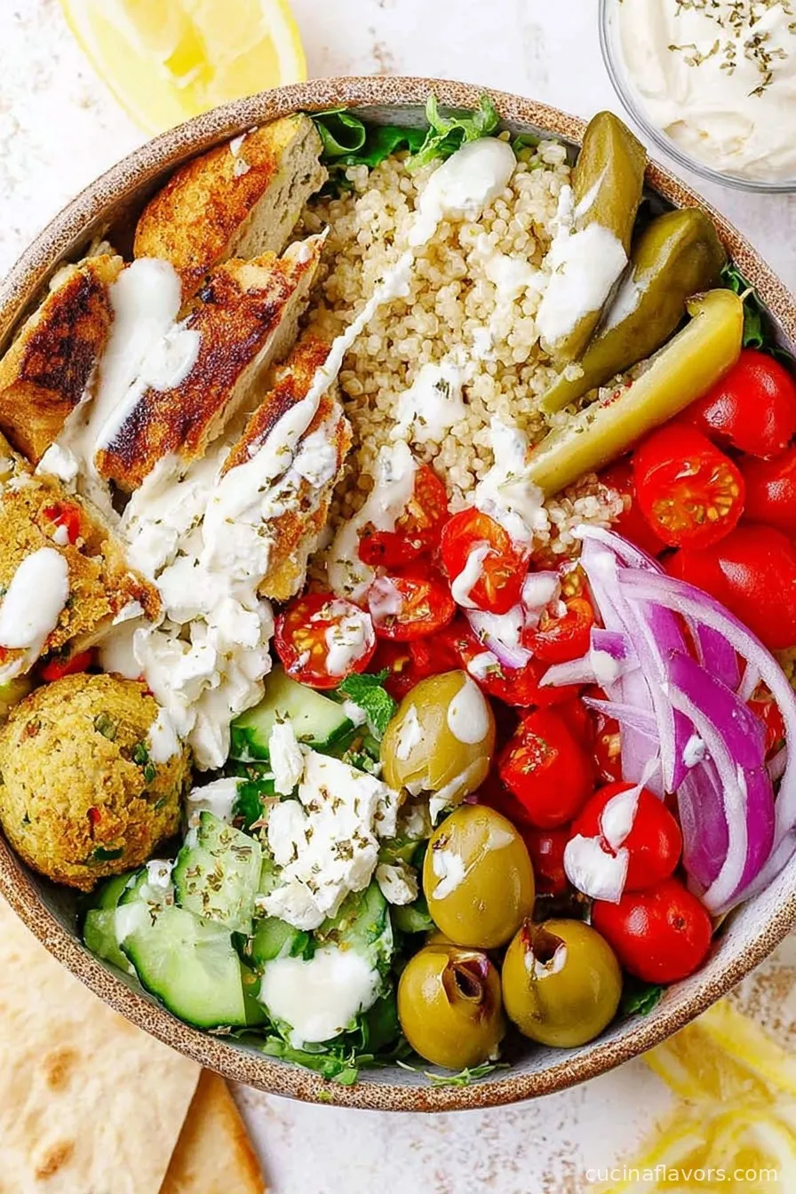 High Protein Mediterranean Bowl