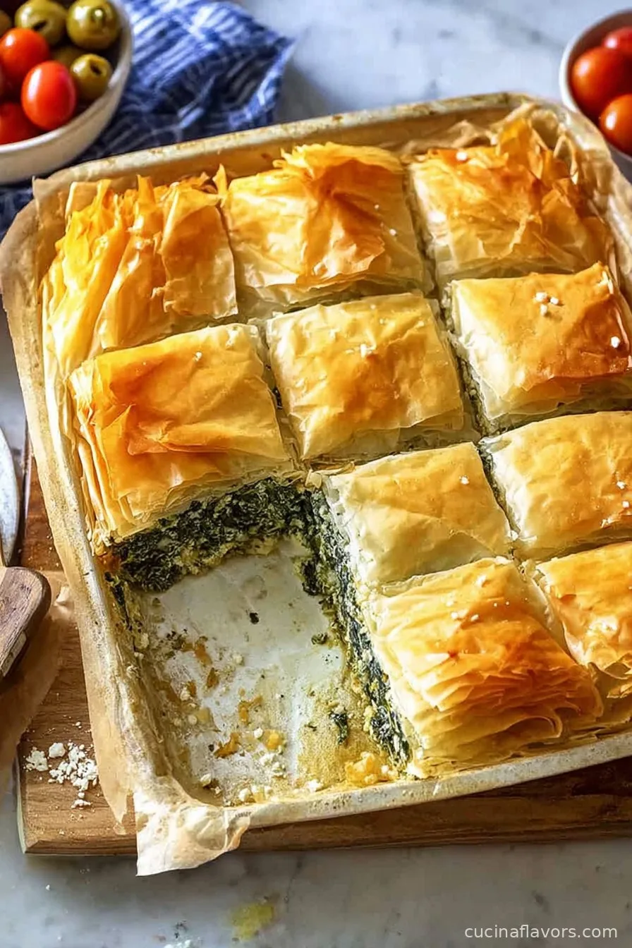 High Protein Spanakopita (Greek Spinach Pie)