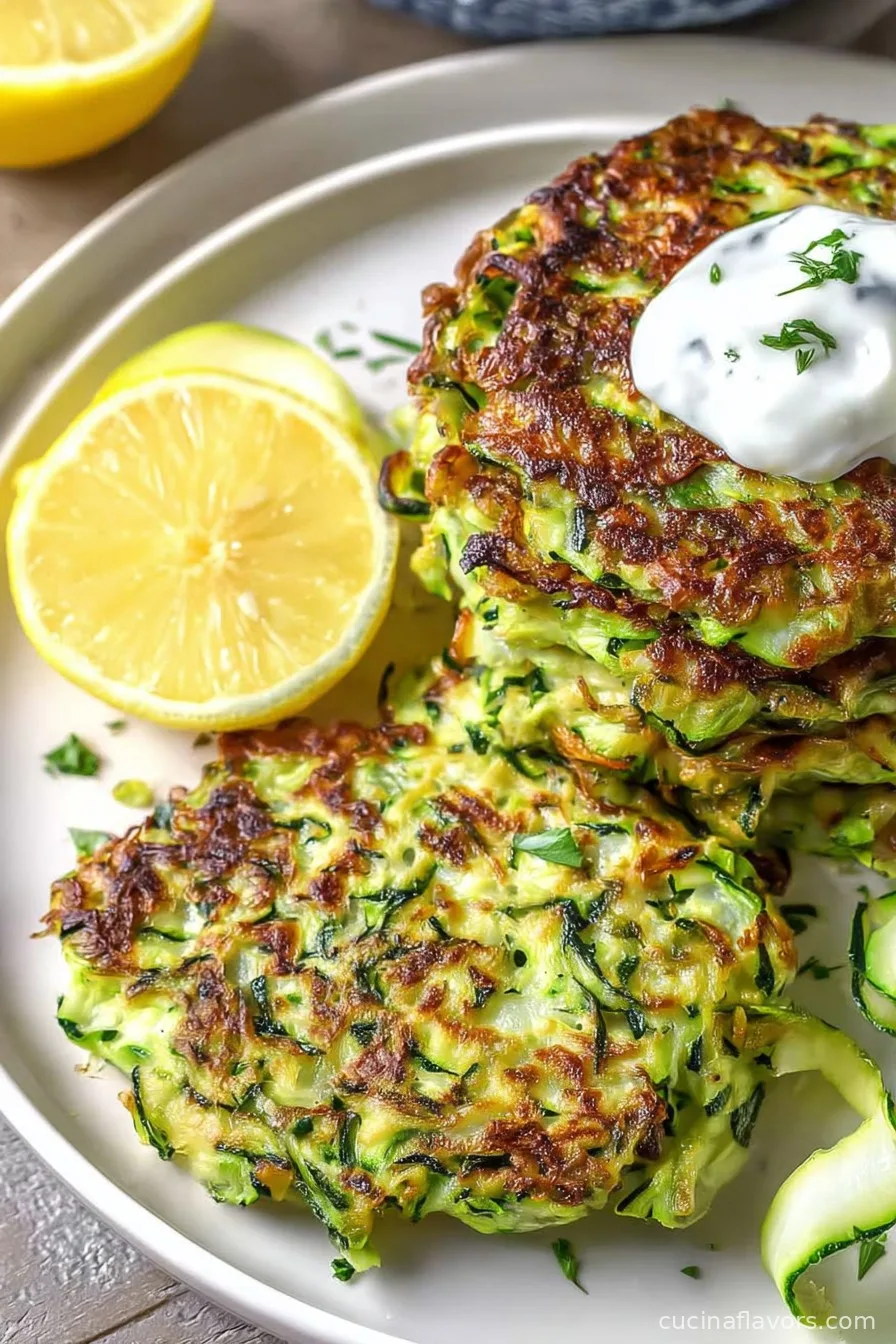 High Protein Zucchini Fritters