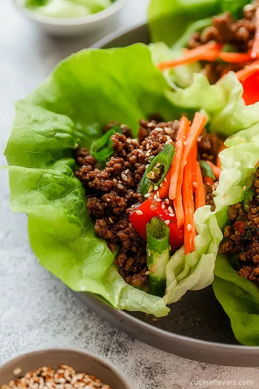 Korean Beef Lettuce Wraps