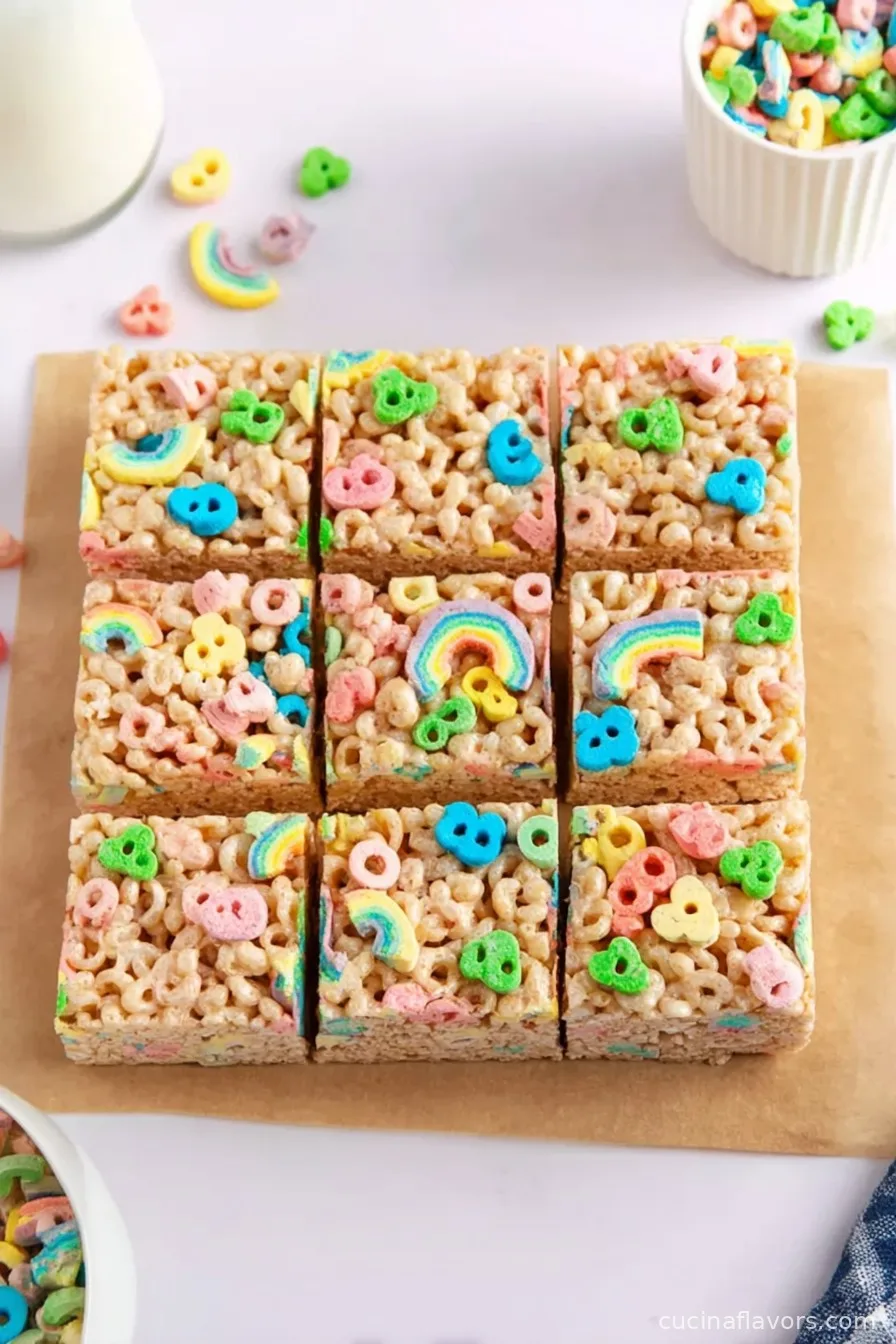 Lucky Charms Rice Krispie Treats