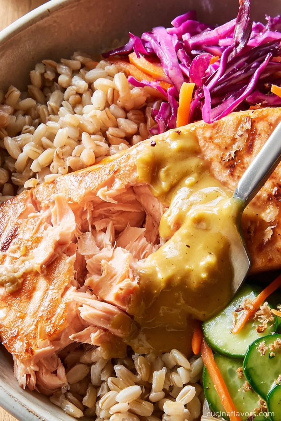 Miso Salmon & Farro Bowl
