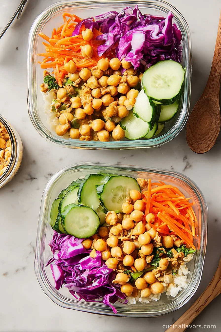 Peanut Chickpea Protein Bowls