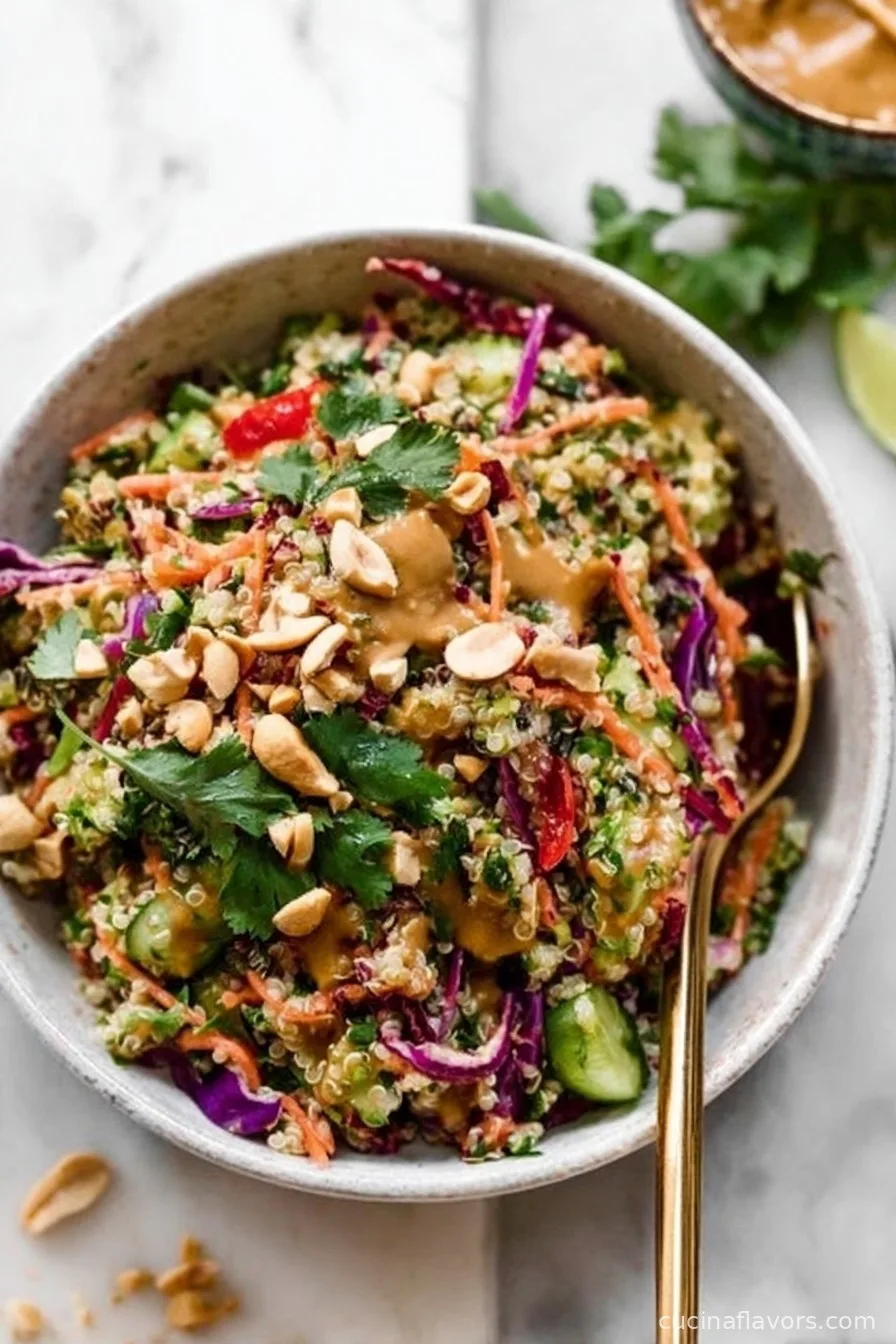 Peanut Quinoa Salad