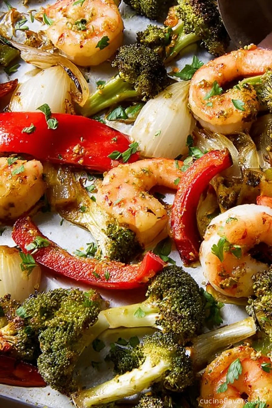 Sheet-Pan Garlicky Shrimp and Veggies